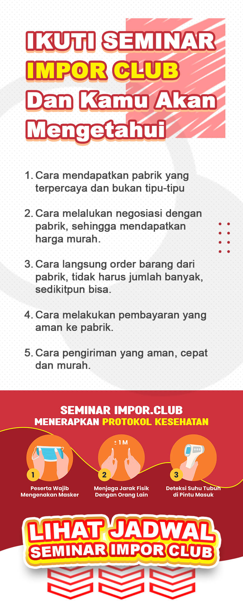 Yang Kamu Dapatkan di Seminar Impor Club
